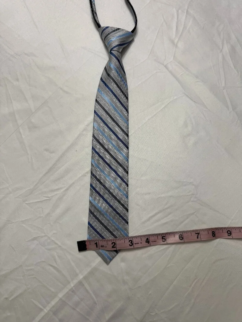 Calvin Klein Grey Striped Tie Boys